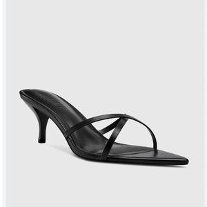 Femme LA Kitten Heel Copenhagen Slipper in Black